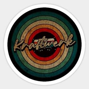 Kraftwerk -  Vintage Circle kaset Sticker